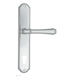 Дверная ручка Venezia "CALLISTO" CYL на планке PL02 полированный хром