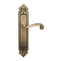 Дверная ручка Venezia "CARNEVALE" на планке PL96 матовая бронза