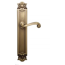 Дверная ручка Venezia "CARNEVALE" на планке PL97 матовая бронза