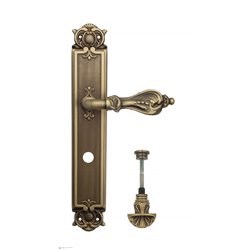 Дверная ручка Venezia "FLORENCE" WC-4 на планке PL97 матовая бронза