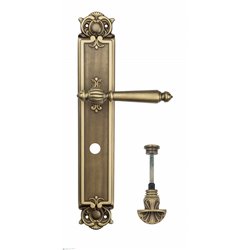 Дверная ручка Venezia "PELLESTRINA" WC-4 на планке PL97 матовая бронза