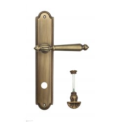 Дверная ручка Venezia "PELLESTRINA" WC-4 на планке PL98 матовая бронза