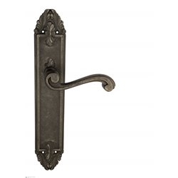 Дверная ручка Venezia "VIVALDI" на планке PL90 античное серебро